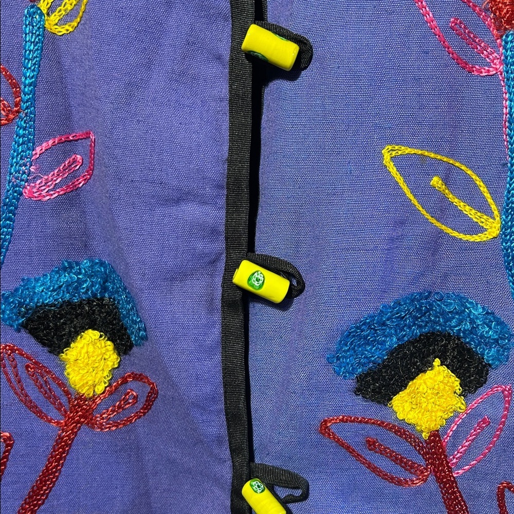Alex Kim Floral Embroidered Jacket. Size Small - Picture 3 of 5